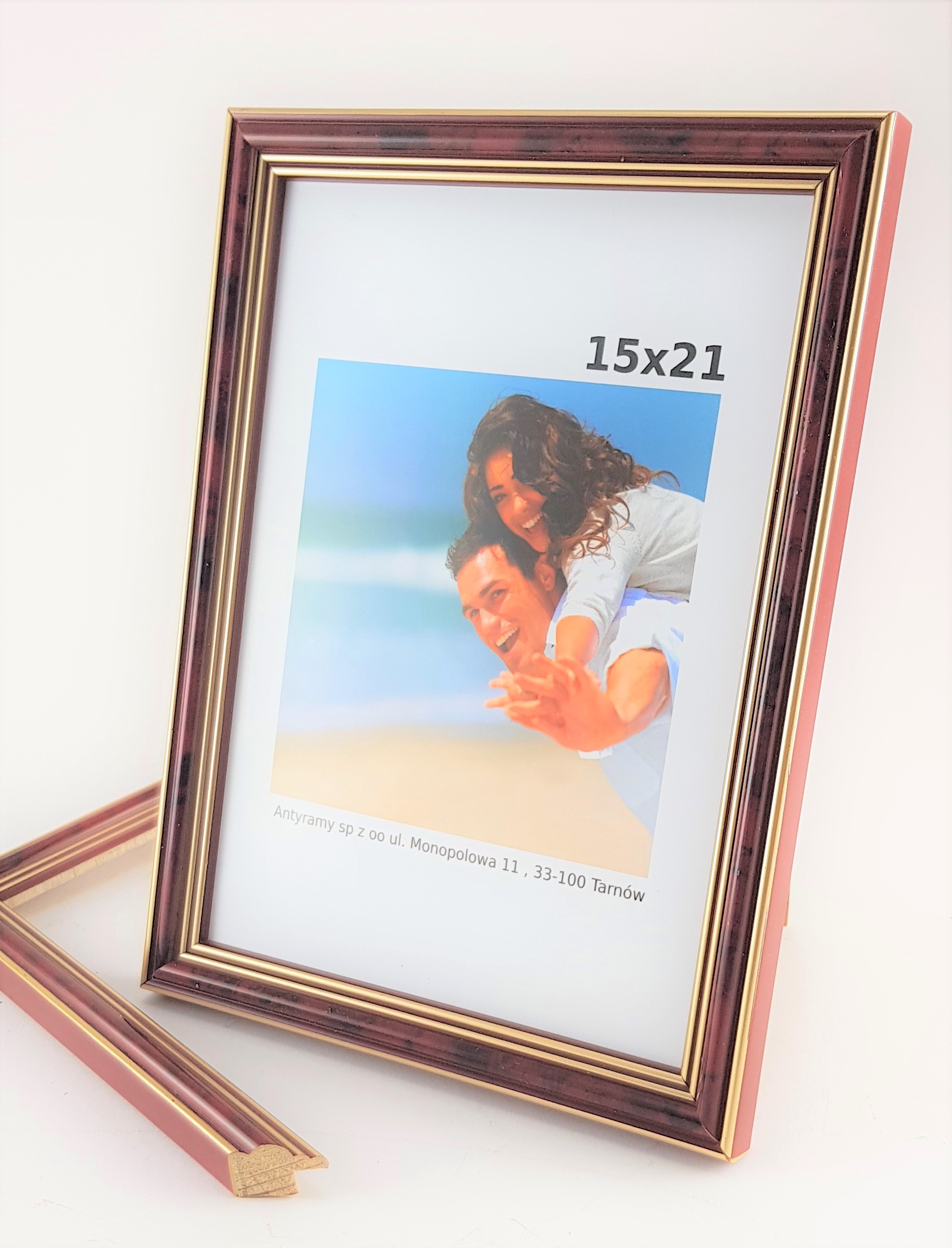 ramka brązowa