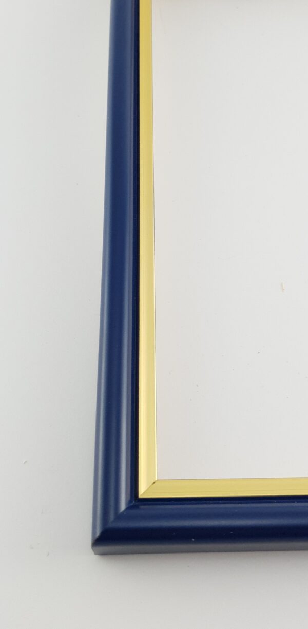 059gp (9) Rama Drewniana Granatowa ze Złotym Paskiem – Prestiż i Styl – Seria 059GP