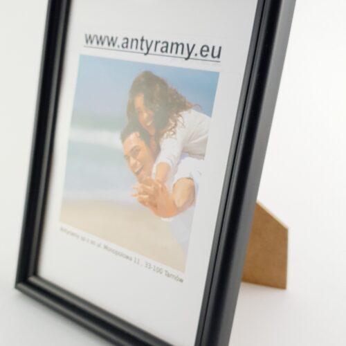 060 (1) Rama Drewniana Czarna Klasyczna – Półokrągła – Profil 060 / Profil 060/