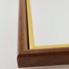 Rama Drewniana Brązowa ze Złotym Paskiem – Klasyka i Styl – Seria 060MPR