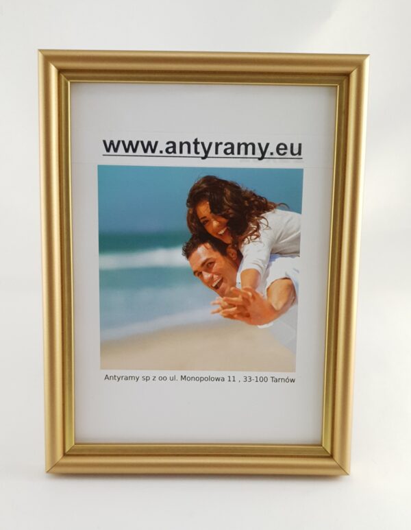 Rama Drewniana Złoto Satynowe – Klasyczna Elegancja / Profil 060 B/