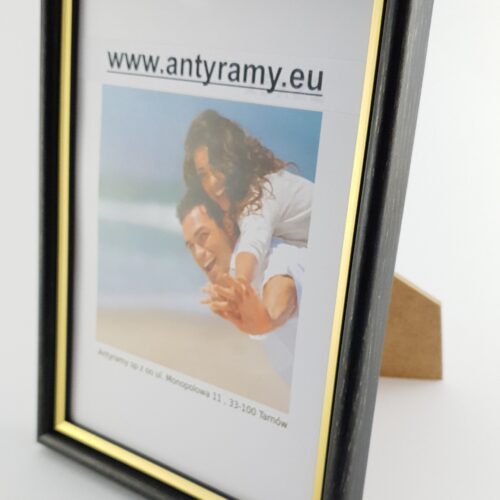 060cz (6) Rama Drewniana Czarne Przecierane Złotem – Antyczna Elegancja / Profil 060 CZ/