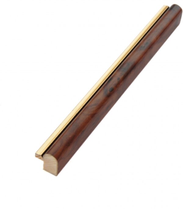 Rama Drewniana Mahoń ze Złotym Paskiem – Królewska Klasyka – Seria 060d