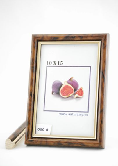 Rama Drewniana Mahoń ze Złotym Paskiem – Królewska Klasyka – Seria 060d