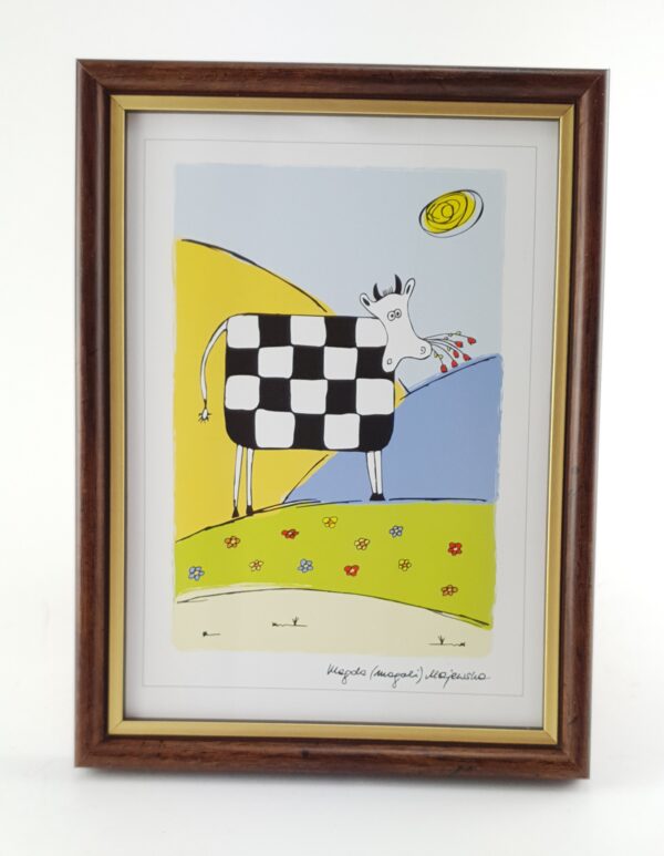 060db (16) Rama Drewniana Orzech ze Złotym Paskiem – Szlachetna Natura 060 DB