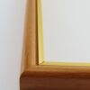 060gr (10) Rama Drewniana Jasny Brąz (Grusza) ze Złotym Paskiem – Słoneczna Elegancja – Seria 060GR