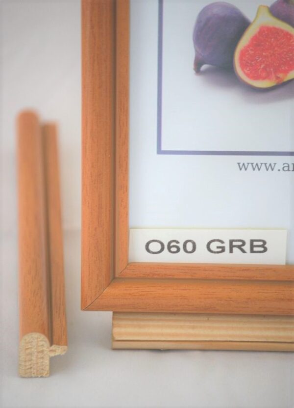 Rama Drewniana Jasny Brąz (Grusza) – Naturalne Ciepło – Seria 060GRB
