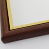 Rama Drewniana Brązowa ze Złotym Paskiem – Klasyka i Styl / Profil 060 PB/