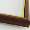 Rama Drewniana Brązowa ze Złotym Paskiem – Klasyka i Styl / Profil 060 PB/