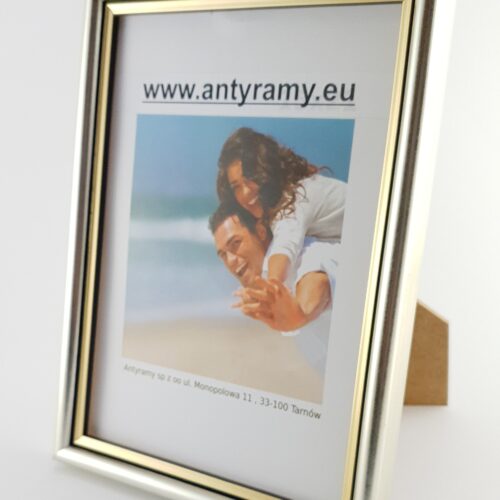 Rama Drewniana Srebrna Satynowa – Nowoczesny Blask – Seria 060sck