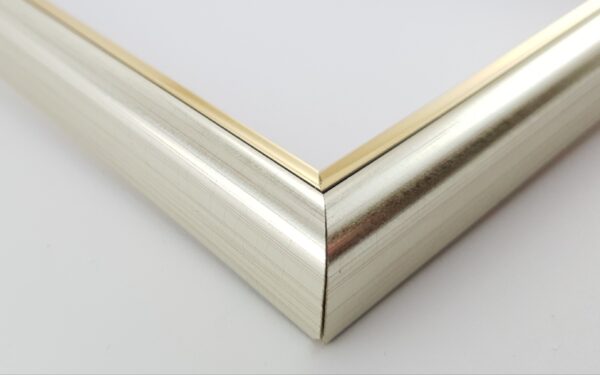 Rama Drewniana Srebrna Satynowa – Nowoczesny Blask – Seria 060sck