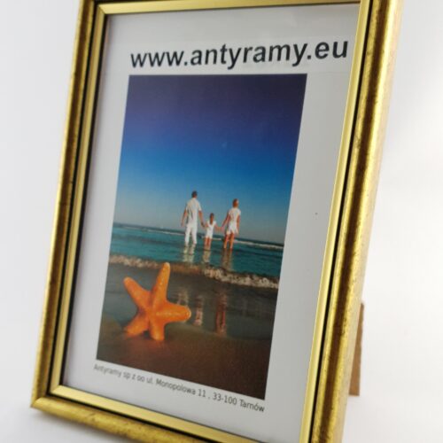 Rama Drewniana Stare Złoto ze Złotym Paskiem – Antyczny Szyk – Seria 060ZP