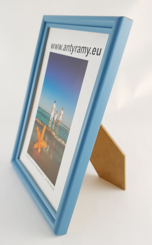 095n (3) Rama Drewniana Błękitna – Pastelowa Świeżość – Seria 059 N