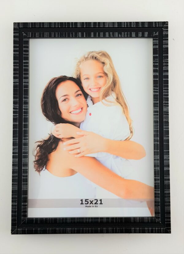 Rama Drewniana Czarna ze Strukturą – Nowoczesny Minimalizm-1717 AZS