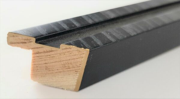 Rama Drewniana Czarna ze Strukturą – Nowoczesny Minimalizm-1717 AZS