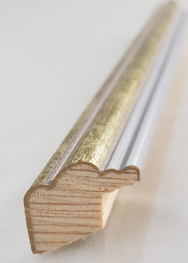 20191209_141838 Rama Drewniana Srebrno-Złota Bikolor – Nowoczesna Klasyka– Seria 915 /SPRJ/