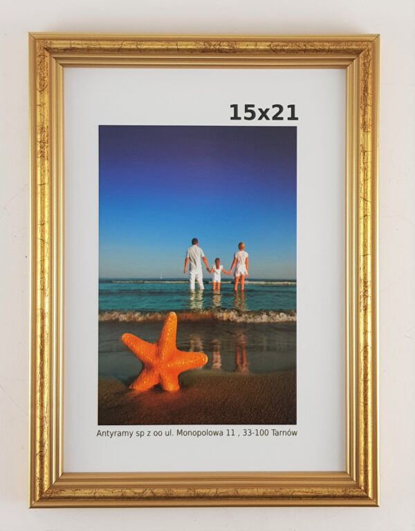 20200211_160046 Rama Drewniana Złota Antyczna – Klasyczna Elegancja – Seria 915 /BKZ/