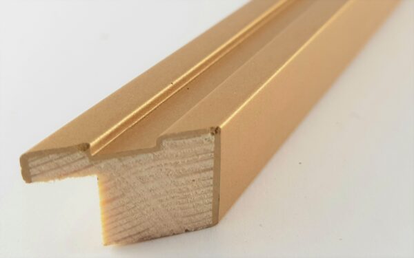 Rama Drewniana Złota Satynowa – Nowoczesna Elegancja-1717 Z