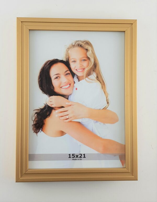 Rama Drewniana Złota Satynowa – Nowoczesna Elegancja-1717 Z
