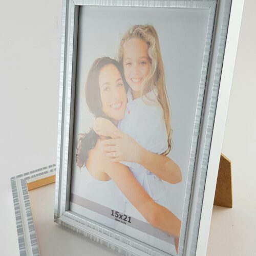 20200321_200840 Rama Drewniana Biała ze Srebrną Strukturą – Nowoczesna Świeżość-1717 BZS