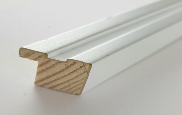 Rama Drewniana Srebrno-Biała – Nowoczesny Minimalizm-1717 SDB