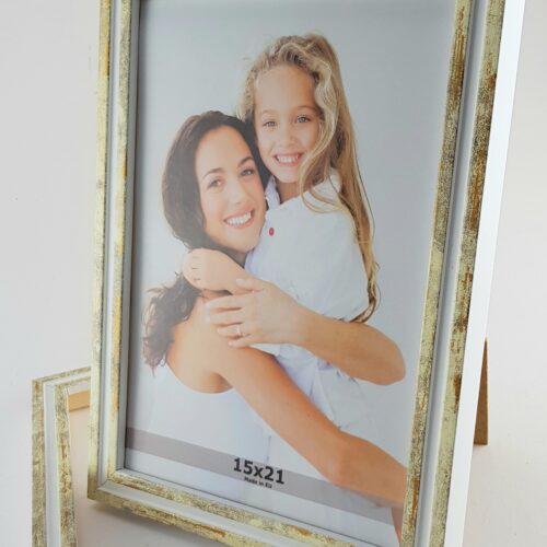 20200321_201310 Rama Drewniana Biała ze Złotą Patyną – Styl Shabby Chic-1717 PSZ