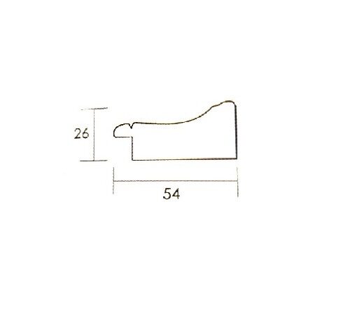 Szeroka Rama Drewniana Seria 3254 – Kunsztowna Oprawa Klasyczna 54 mm