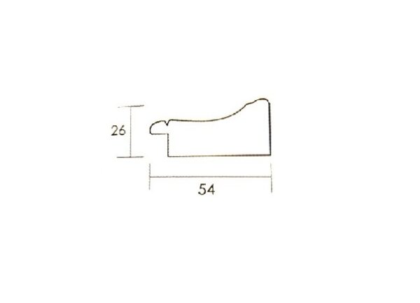 Szeroka Rama Drewniana Seria 3254 – Kunsztowna Oprawa Klasyczna 54 mm
