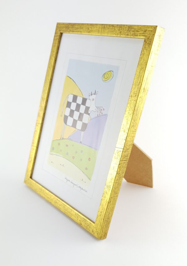 Rama Stare Złoto Przecierane – Profil Minimalistyczny 15 mm /7214 zjc/