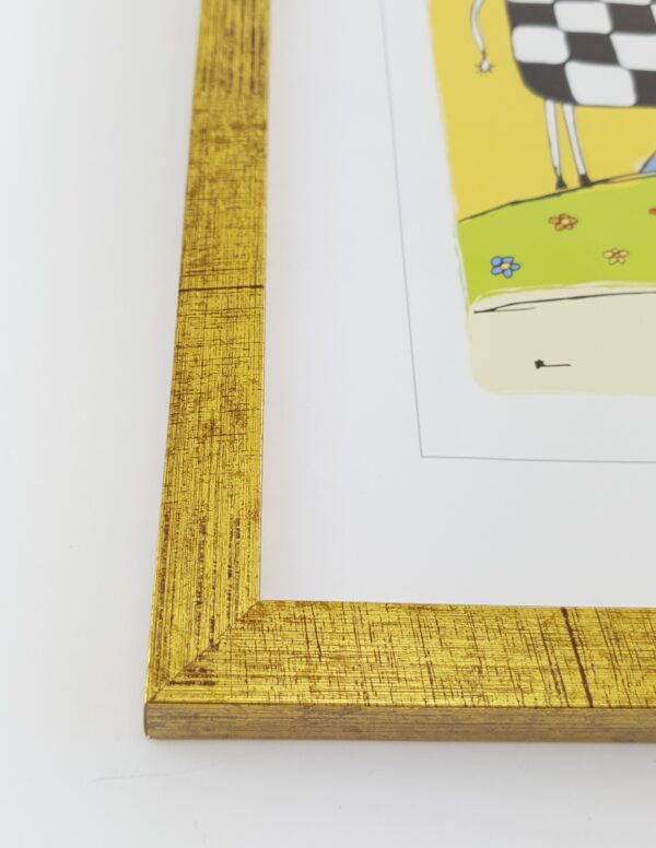 Rama Stare Złoto Przecierane – Profil Minimalistyczny 15 mm /7214 zjc/