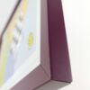 Rama Bordowy Mat – Głębokie Wino – Profil Minimalistyczny 15 mm /7214 LW/