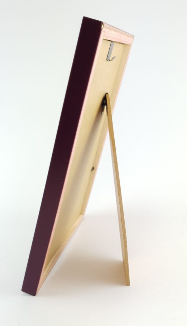 Rama Bordowy Mat – Głębokie Wino – Profil Minimalistyczny 15 mm /7214 LW/