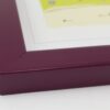 Rama Bordowy Mat – Głębokie Wino – Profil Minimalistyczny 15 mm /7214 LW/