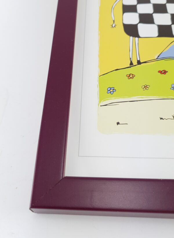 Rama Bordowy Mat – Głębokie Wino – Profil Minimalistyczny 15 mm /7214 LW/