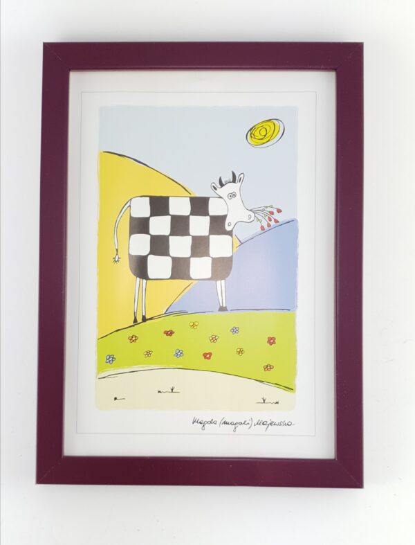 Rama Bordowy Mat – Głębokie Wino – Profil Minimalistyczny 15 mm /7214 LW/