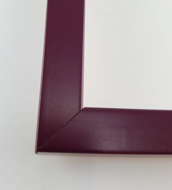 Rama Bordowy Mat – Głębokie Wino – Profil Minimalistyczny 15 mm /7214 LW/