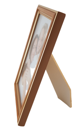 915 gr-b Rama Drewniana Grusza ze Złotymi Liniami – Klasyczne Ciepło – Seria 915 /GR/