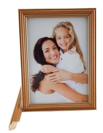 915 gr - f1 Rama Drewniana Grusza ze Złotymi Liniami – Klasyczne Ciepło – Seria 915 /GR/