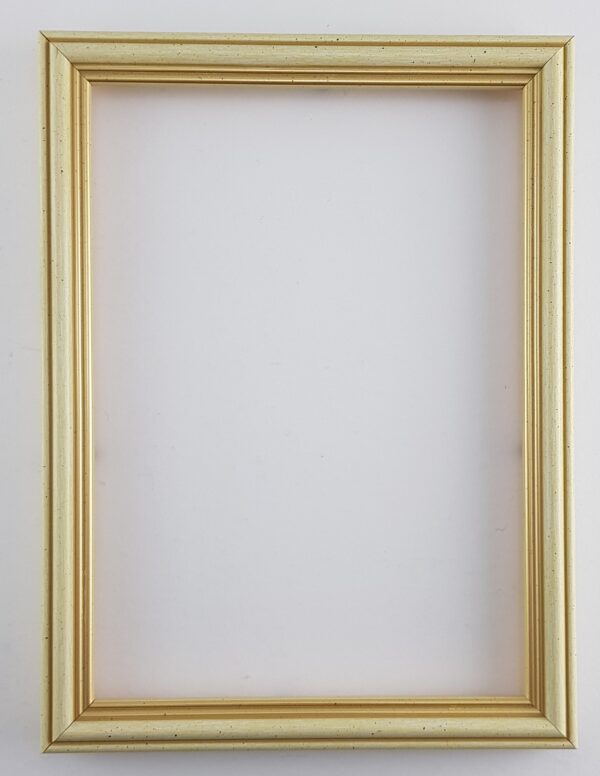 Rama Drewniana Złota Szampańska Nakrapiana – Klasyczny Styl – Seria 915 /BK/