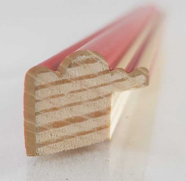 915ck (1) Rama Drewniana Czerwona ze Złotym Detalem – Klasyczna Energia – Seria 915 /CK/