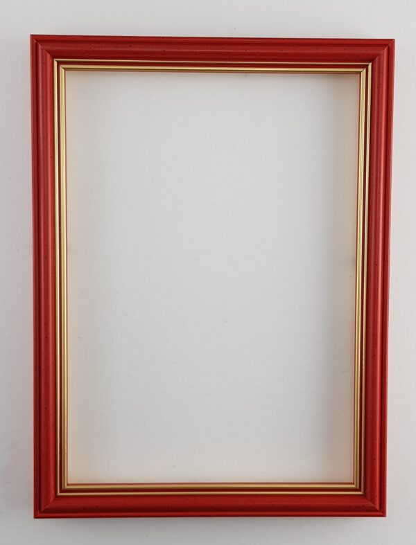 915ck (7) Rama Drewniana Czerwona ze Złotym Detalem – Klasyczna Energia – Seria 915 /CK/