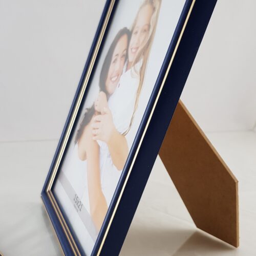 Rama Drewniana Granatowa z Podwójnym Złotem – Klasyczny Prestiż – Seria 915 /GI/