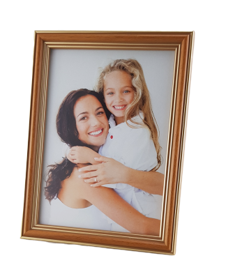 Rama Drewniana Grusza ze Złotymi Liniami – Klasyczne Ciepło – Seria 915 /GR/