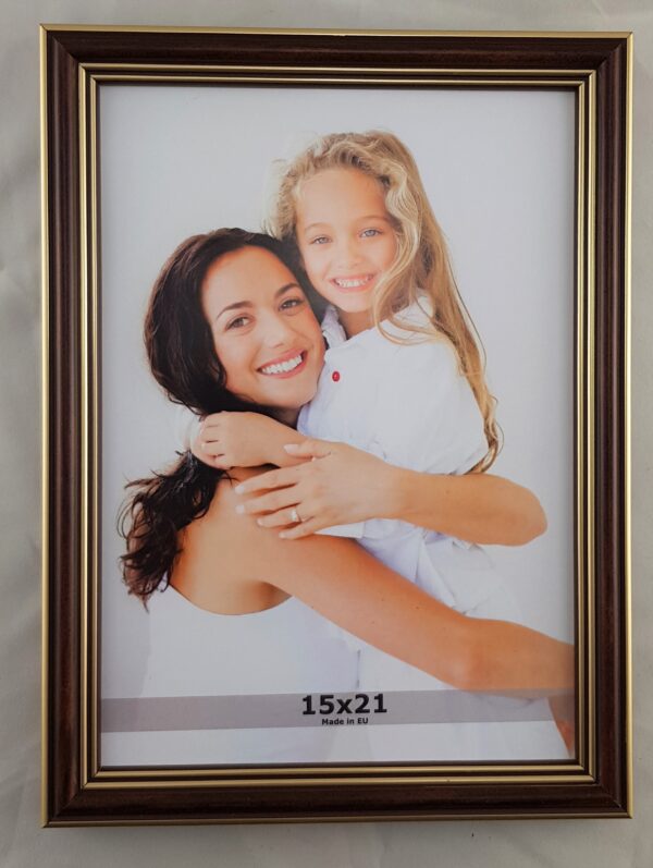 915mkdz (7) Rama Drewniana Mahoń Klasyczny z Podwójnym Złotem – Tradycyjny Szyk– Seria 915 /MKDZ/