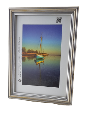 Rama Drewniana Srebrna Antyczna – Klasyczna Elegancja– Seria 915 /SP/