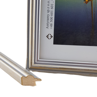 Rama Drewniana Srebrna Antyczna – Klasyczna Elegancja– Seria 915 /SP/