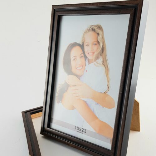 Rama Drewniana Ciemny Brąz z Czarnym Bokiem – Nowoczesny Styl-1717 DB