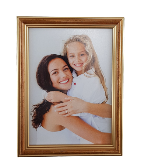 ramka915zdf Rama Drewniana Złota z Brązową Strukturą – Klasyczne Ciepło – Seria 915 /ZD/