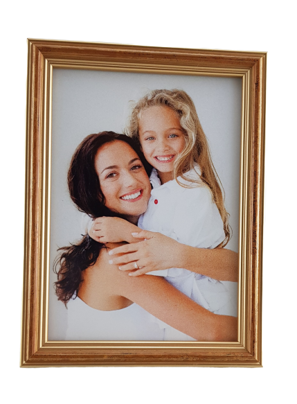 ramka915zdf1 Rama Drewniana Złota z Brązową Strukturą – Klasyczne Ciepło – Seria 915 /ZD/