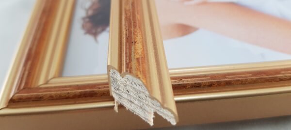 ramka915zdp Rama Drewniana Złota z Brązową Strukturą – Klasyczne Ciepło – Seria 915 /ZD/